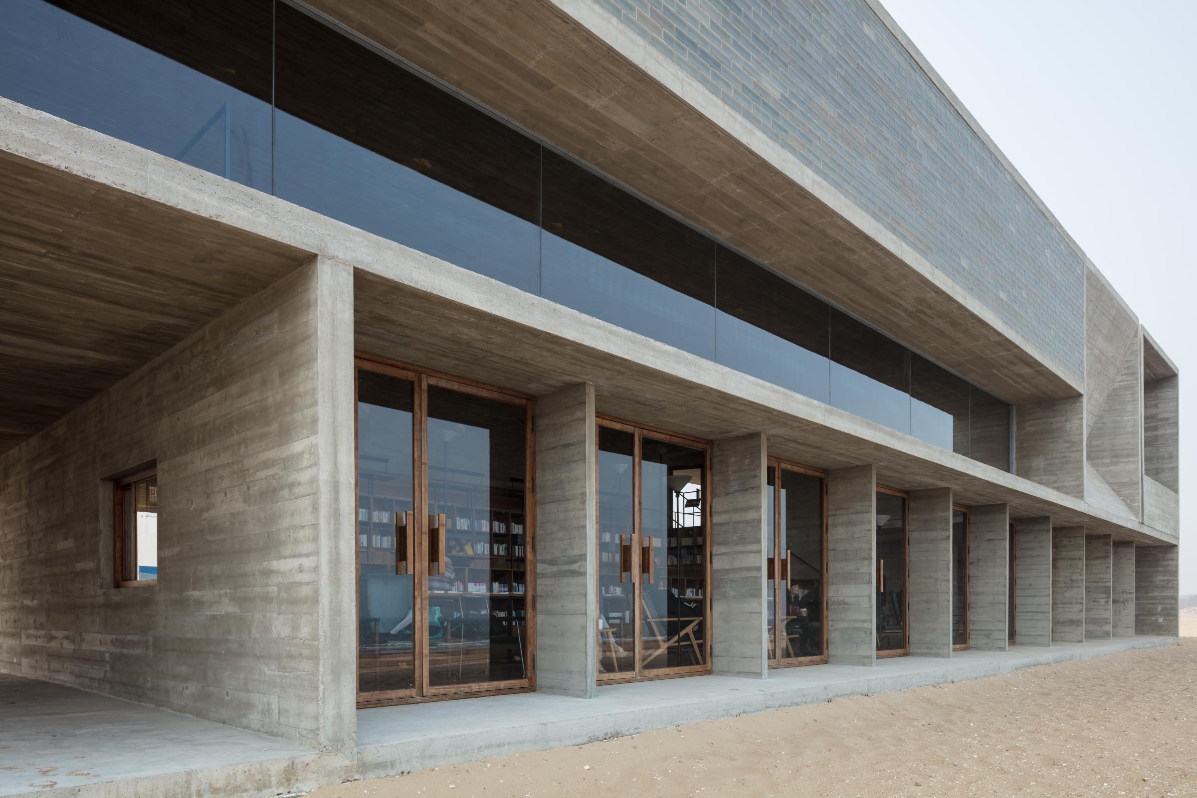 Photograph of Seashore Library, designed by Vector Architects and located in Beidaihe, China