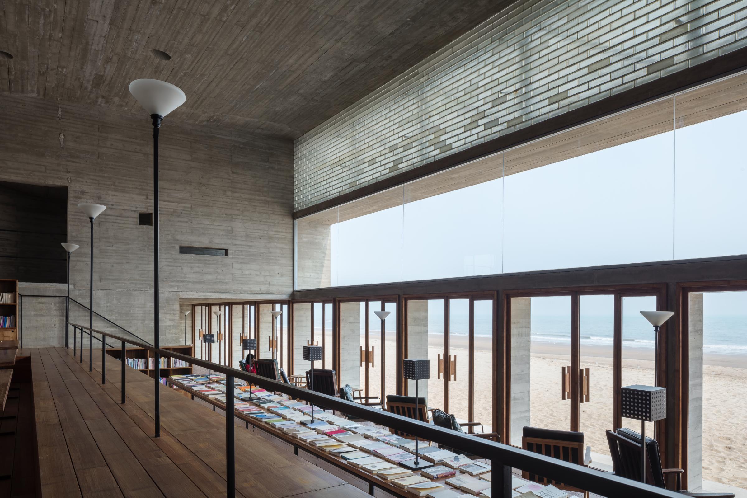 Photograph of Seashore Library, designed by Vector Architects and located in Beidaihe, China