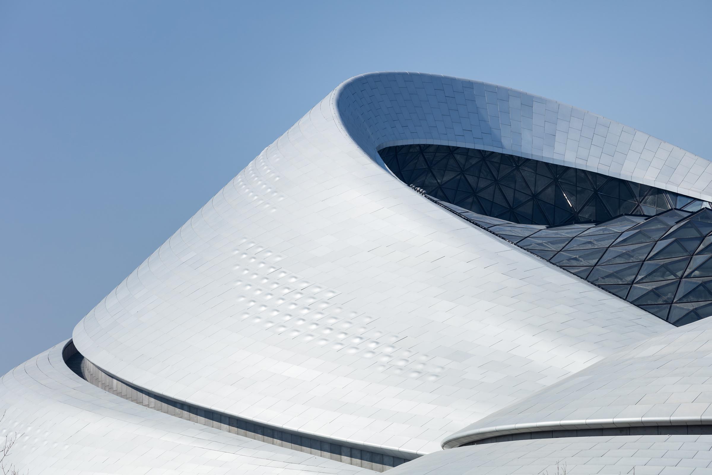Photograph of Harbin Opera House, designed by MAD Architects and located in Harbin, China