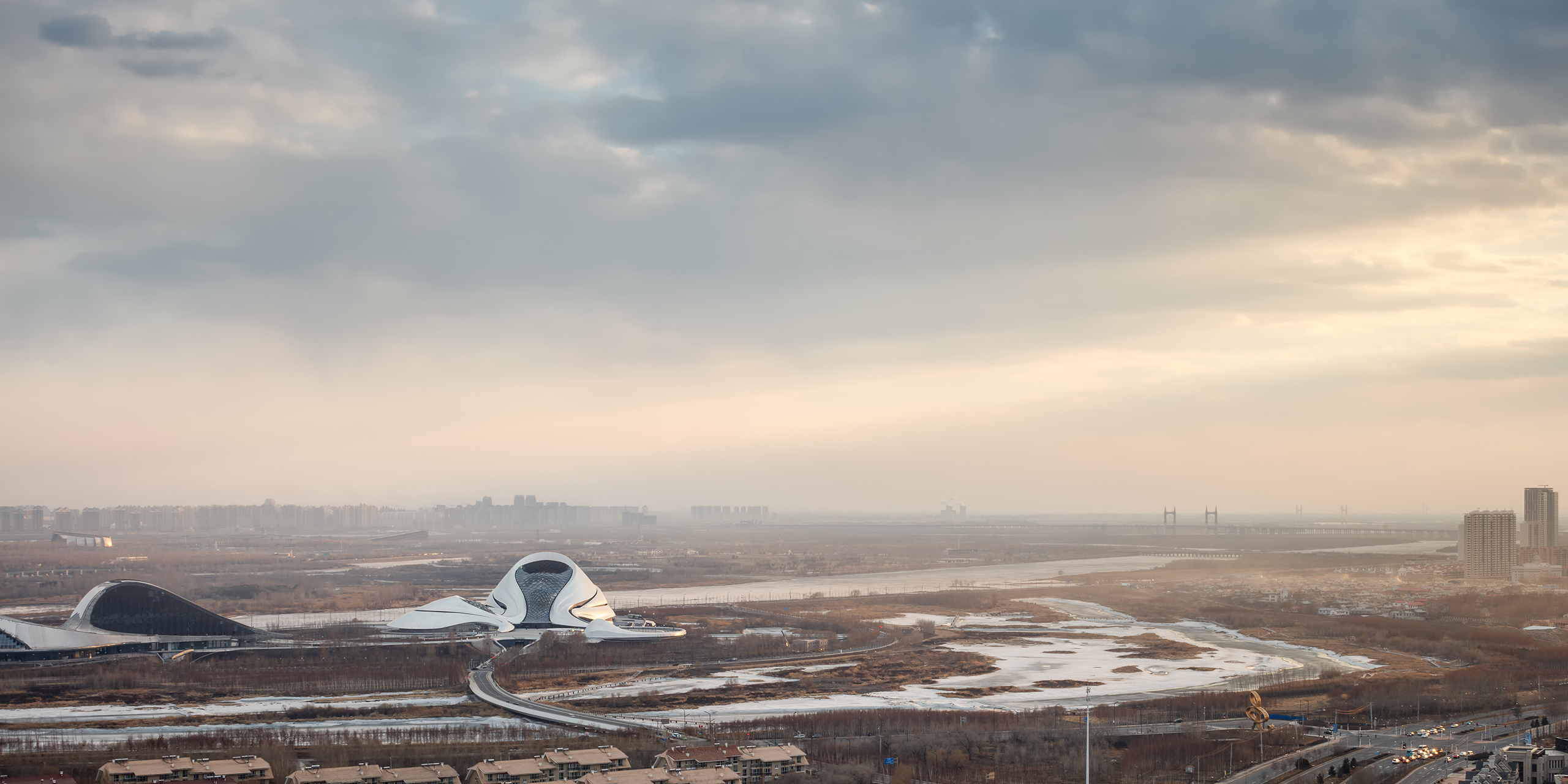 Photograph of Harbin Opera House, designed by MAD Architects and located in Harbin, China