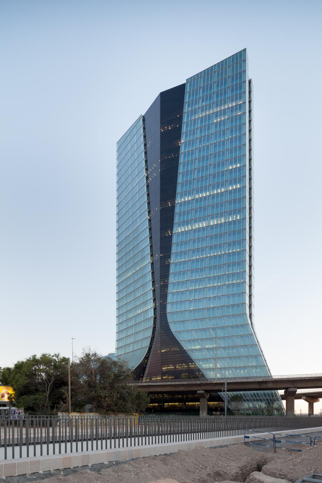 Photograph of CMA CGM Headquarters, designed by Zaha Hadid Architects and located in Marseille, France