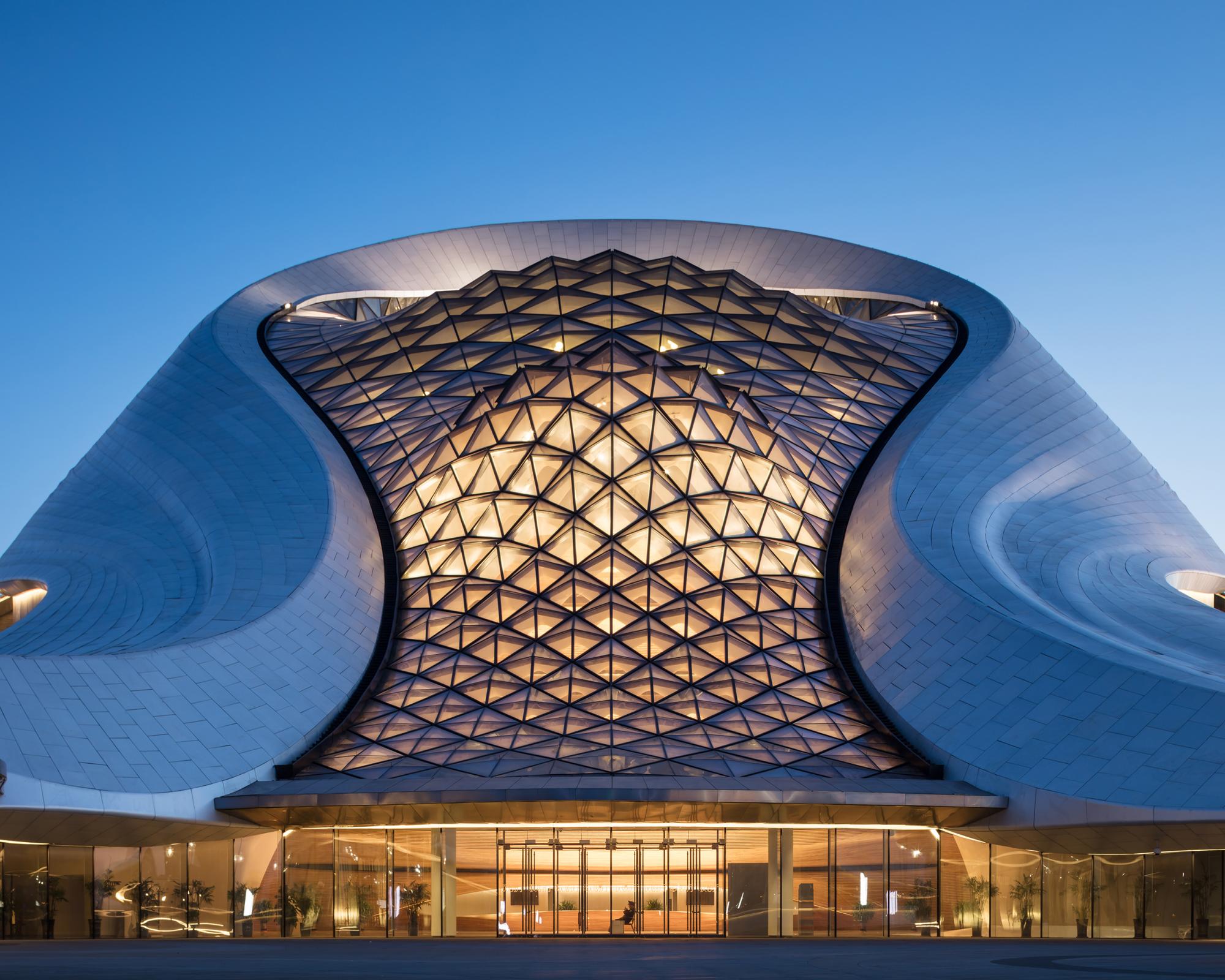 Photograph of Harbin Opera House, designed by MAD Architects and located in Harbin, China