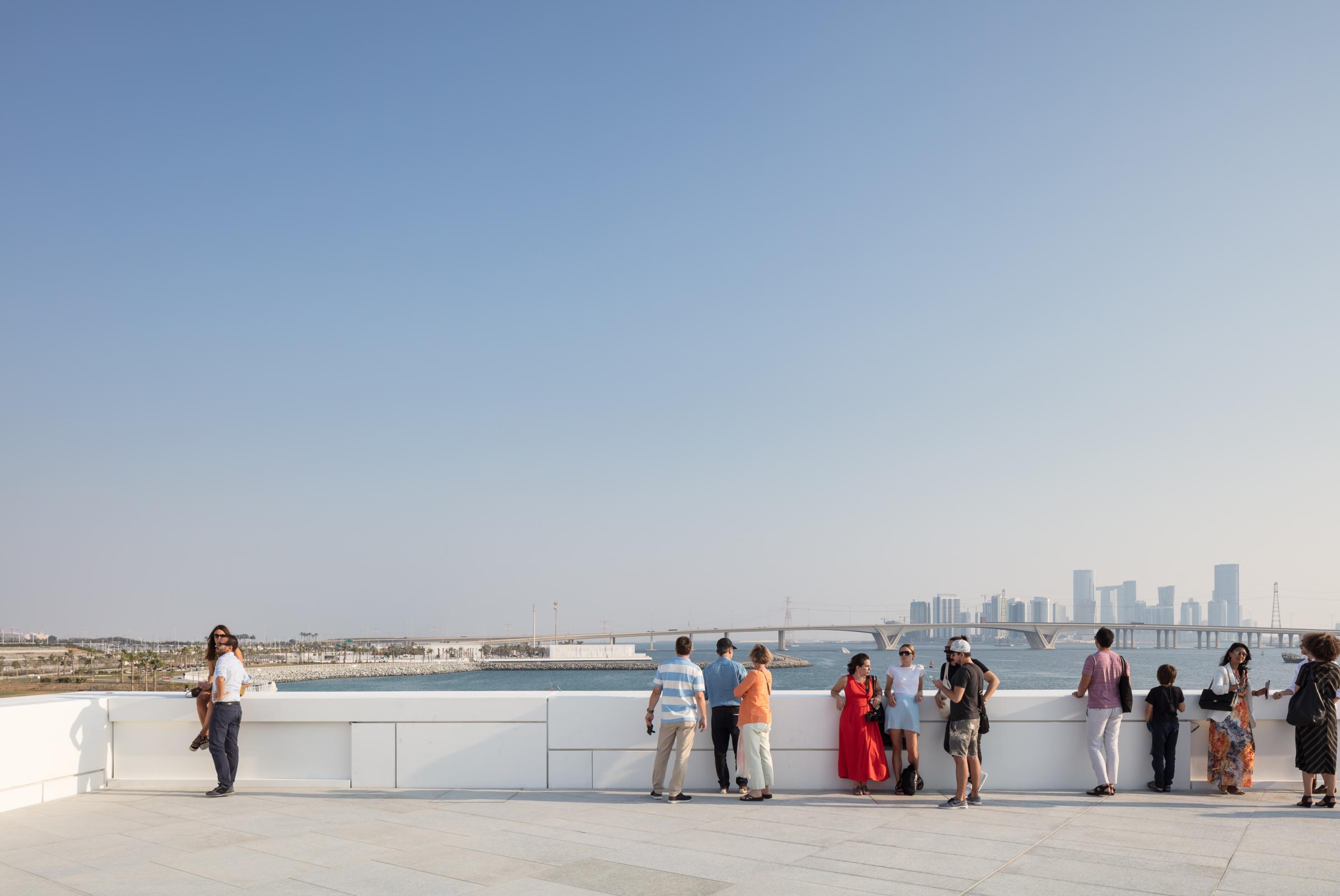 Photograph of Louvre Abu Dhabi, designed by Ateliers Jean Nouvel and located in Abu Dhabi, United Arab Emirates