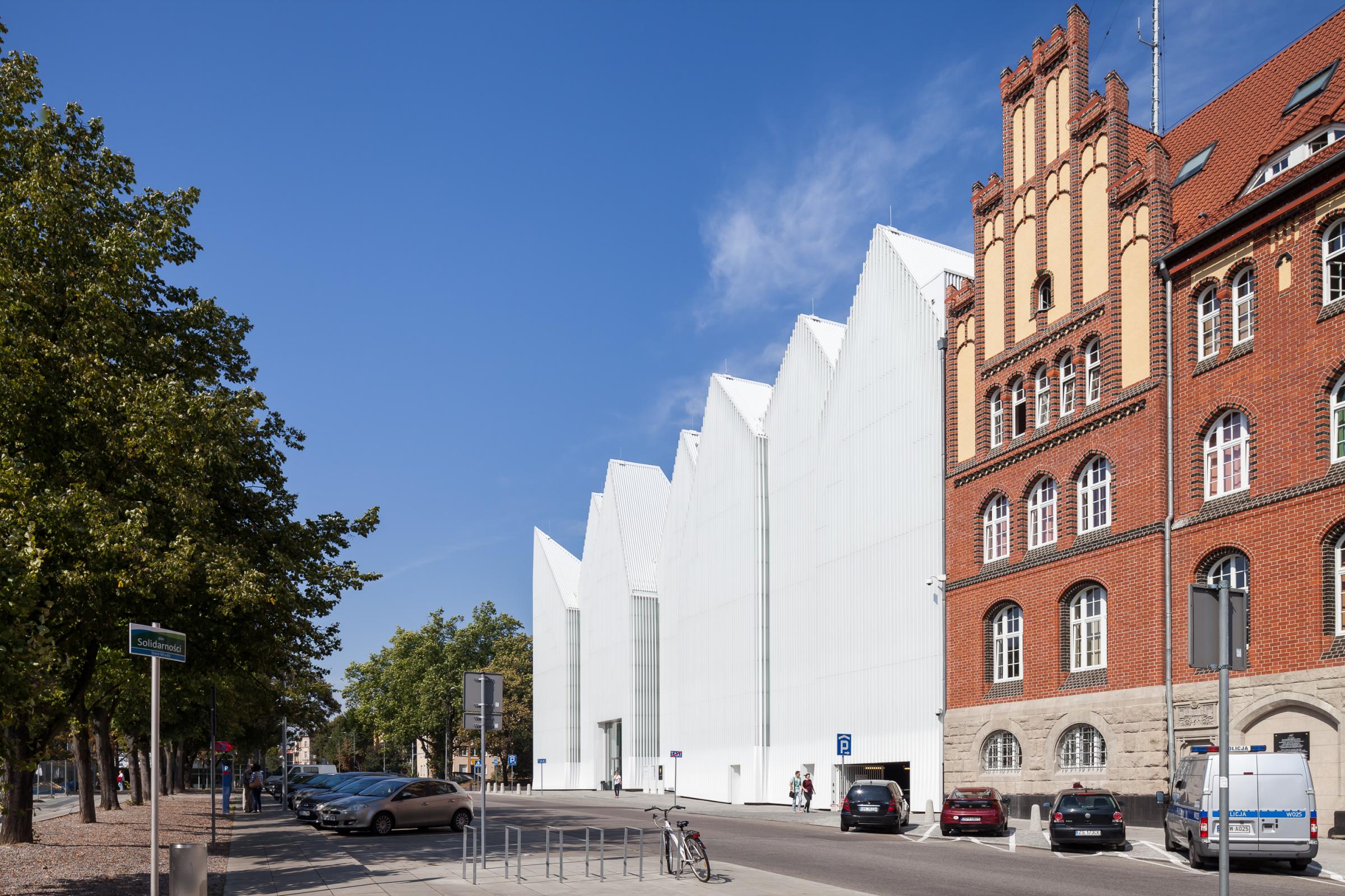 Photograph of Szczecin Philharmonic Hall, designed by Estudio Barozzi Veiga and located in Szczecin, Poland