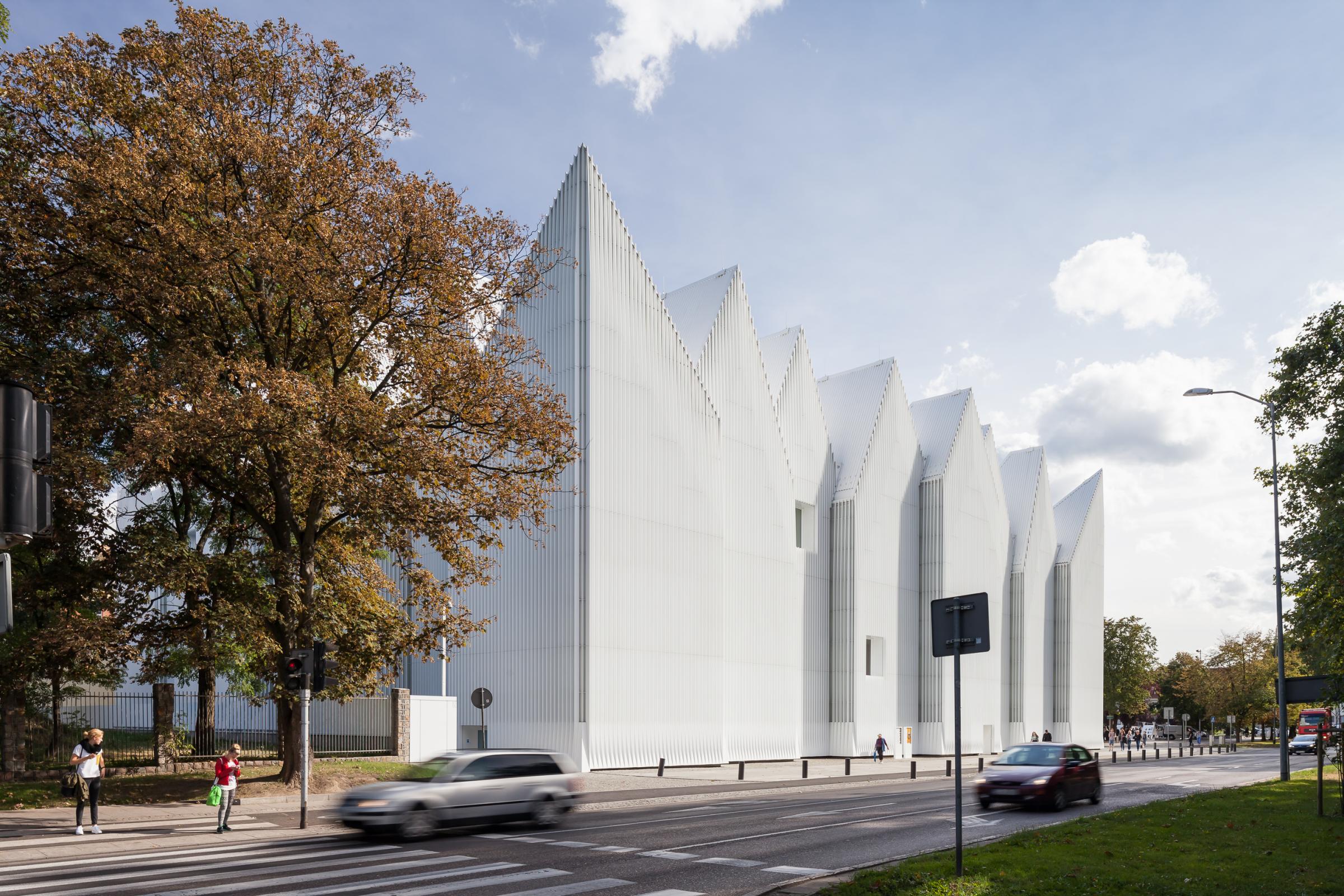 Photograph of Szczecin Philharmonic Hall, designed by Estudio Barozzi Veiga and located in Szczecin, Poland