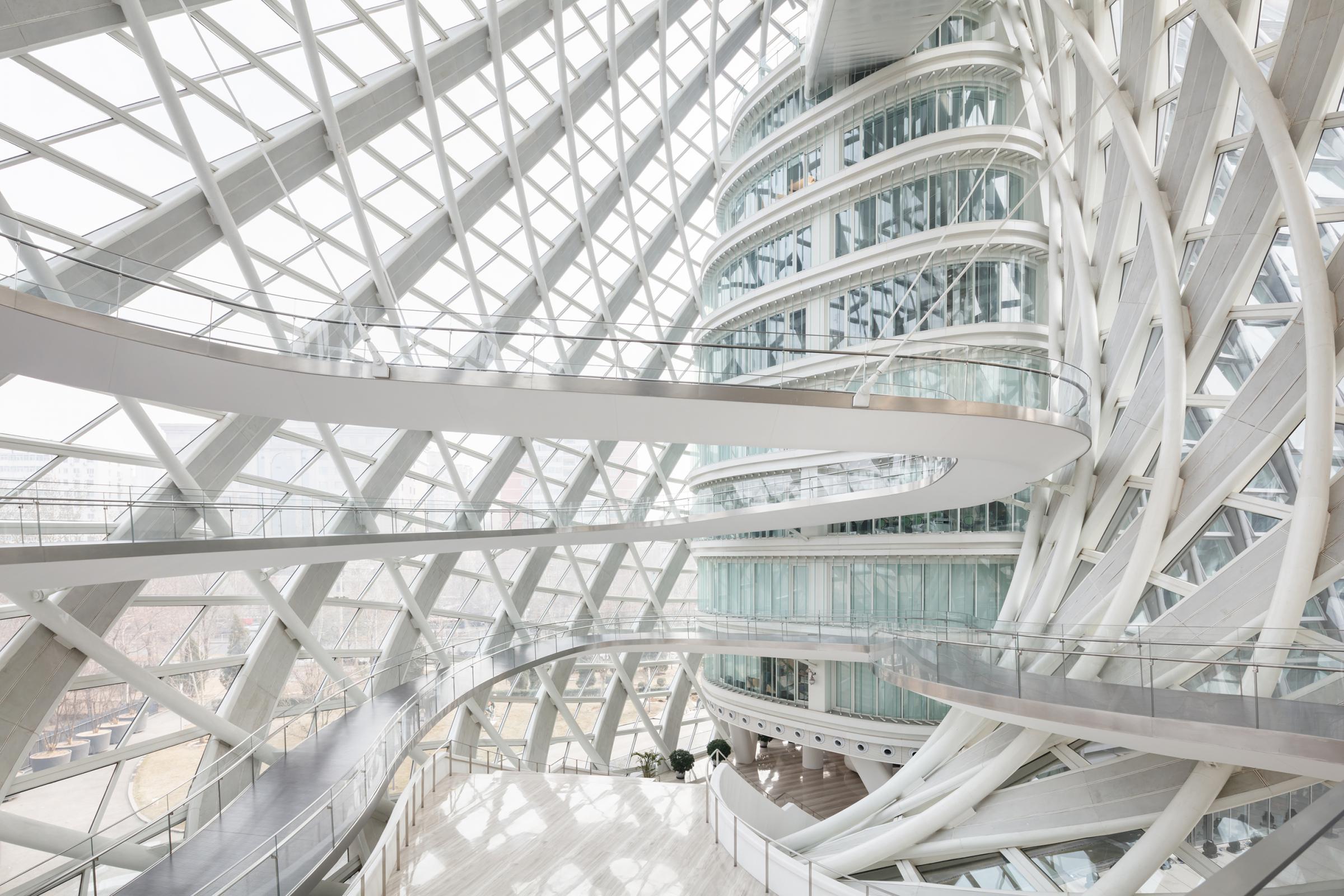 Photograph of Phoenix International Media Center, designed by BIAD UFo and located in Beijing, China