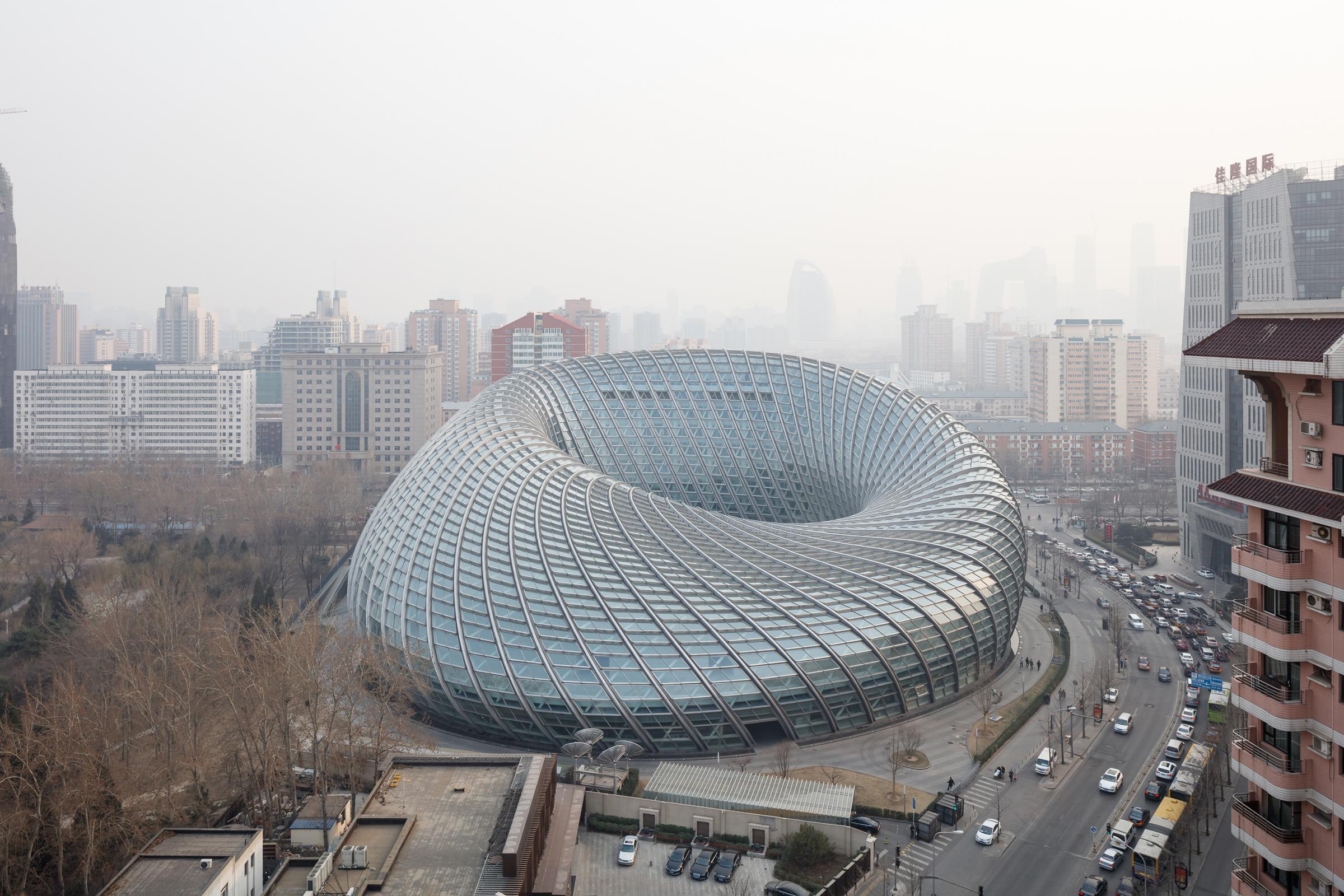 Photograph of Phoenix International Media Center, designed by BIAD UFo and located in Beijing, China