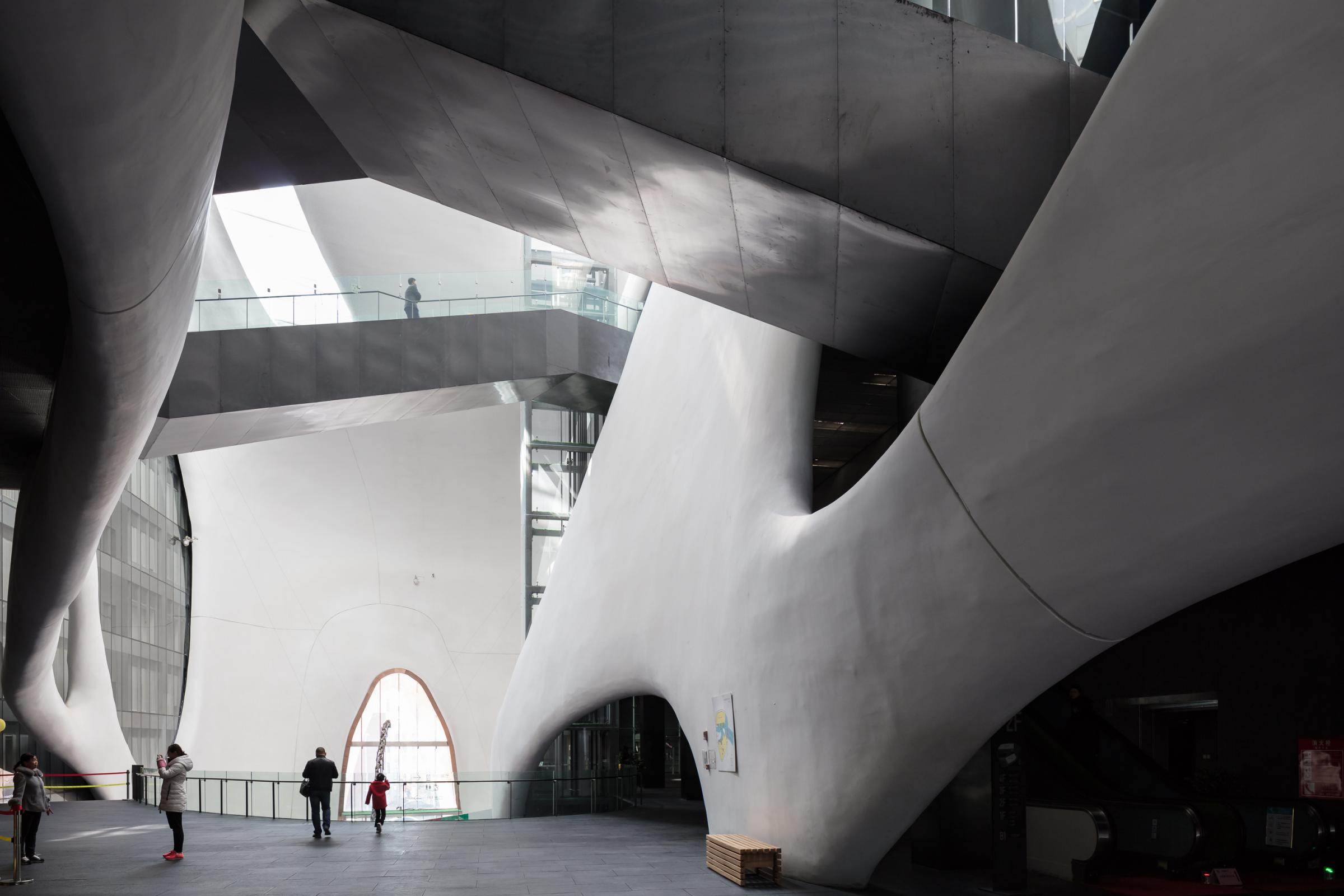 Photograph of Ordos Museum, designed by MAD Architects and located in Ordos, China